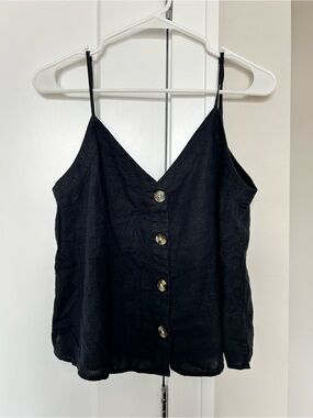 Abercrombie & Fitch Black Button Front Camisole